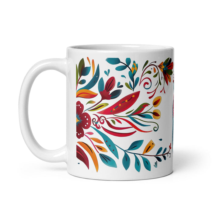 Brooks Exclusive Name Art Piece Home Office Work Coffee Mug Mexican Spanish Pride Gift Cup One-Of-A-Kind Calligraphy White Glossy Mug | B14 Mexicada