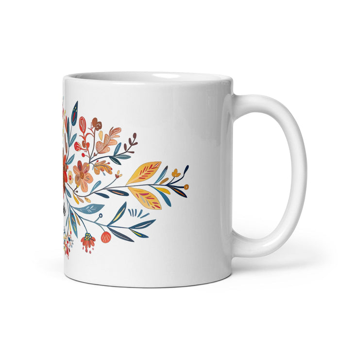 Brooks Exclusive Name Art Piece Home Office Work Coffee Mug Mexican Spanish Pride Gift Cup One-Of-A-Kind Calligraphy White Glossy Mug | B17 Mexicada 11 oz