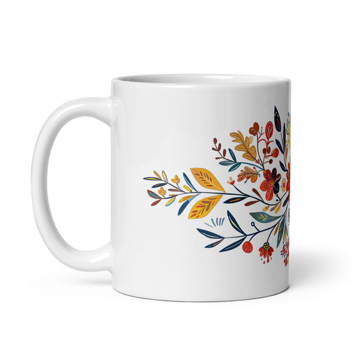 Brooks Exclusive Name Art Piece Home Office Work Coffee Mug Mexican Spanish Pride Gift Cup One-Of-A-Kind Calligraphy White Glossy Mug | B17 Mexicada