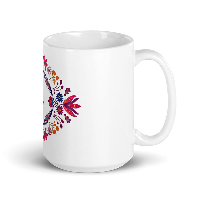 Brooks Exclusive Name Art Piece Home Office Work Coffee Mug Mexican Spanish Pride Gift Cup One-Of-A-Kind Calligraphy White Glossy Mug | B19 Mexicada 15 oz