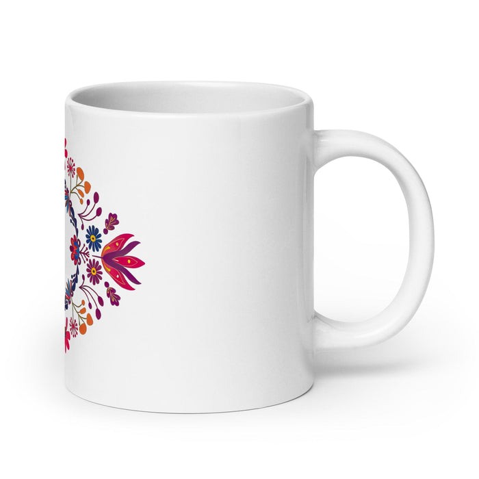 Brooks Exclusive Name Art Piece Home Office Work Coffee Mug Mexican Spanish Pride Gift Cup One-Of-A-Kind Calligraphy White Glossy Mug | B19 Mexicada 20 oz