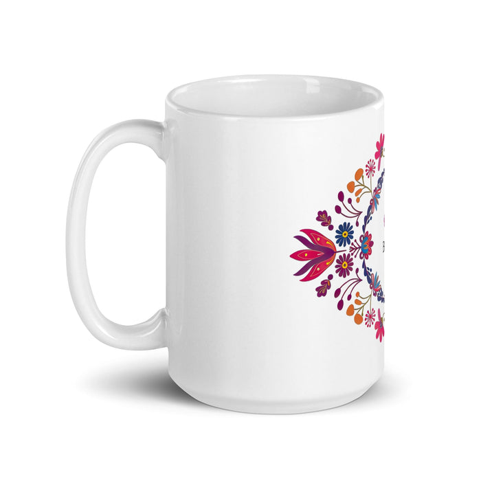 Brooks Exclusive Name Art Piece Home Office Work Coffee Mug Mexican Spanish Pride Gift Cup One-Of-A-Kind Calligraphy White Glossy Mug | B19 Mexicada