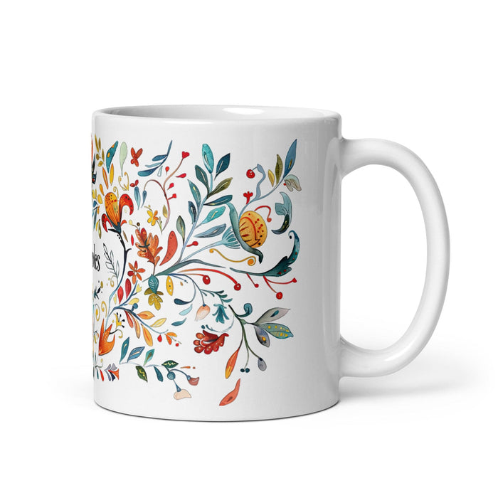 Brooks Exclusive Name Art Piece Home Office Work Coffee Mug Mexican Spanish Pride Gift Cup One-Of-A-Kind Calligraphy White Glossy Mug | B20 Mexicada 11 oz