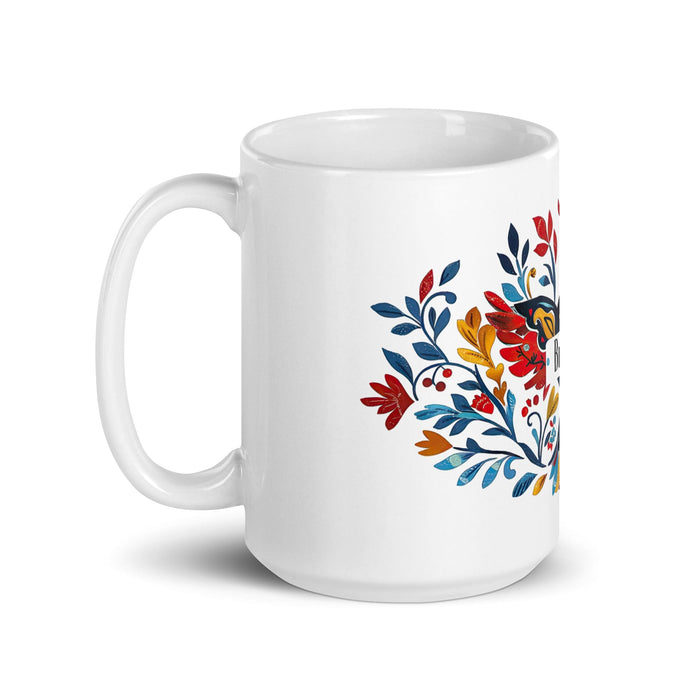 Brooks Exclusive Name Art Piece Home Office Work Coffee Mug Mexican Spanish Pride Gift Cup One-Of-A-Kind Calligraphy White Glossy Mug | B21 Mexicada