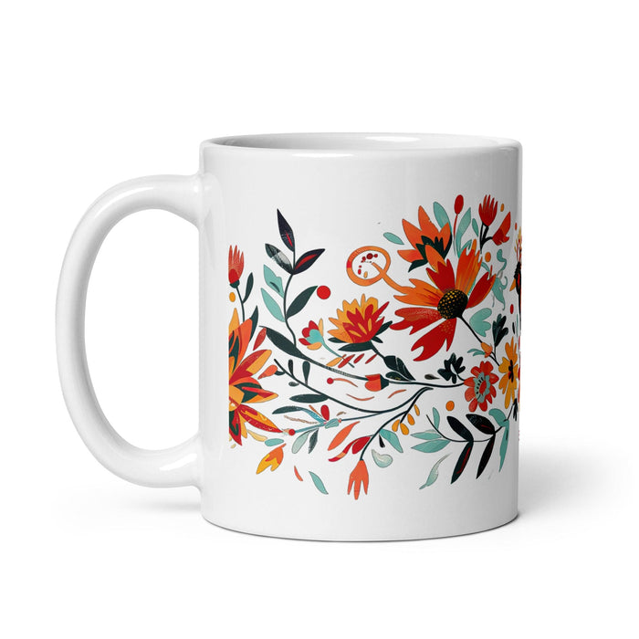 Brooks Exclusive Name Art Piece Home Office Work Coffee Mug Mexican Spanish Pride Gift Cup One-Of-A-Kind Calligraphy White Glossy Mug | B3 Mexicada