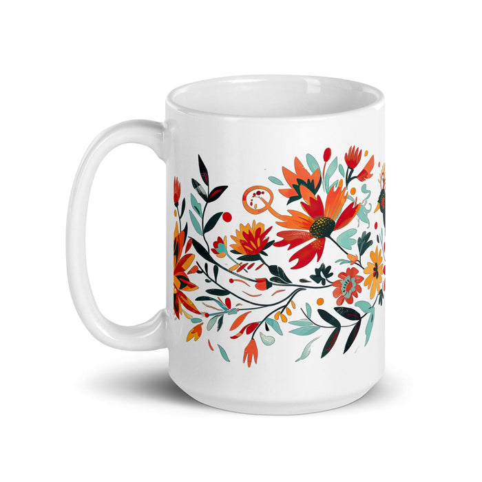 Brooks Exclusive Name Art Piece Home Office Work Coffee Mug Mexican Spanish Pride Gift Cup One-Of-A-Kind Calligraphy White Glossy Mug | B3 Mexicada