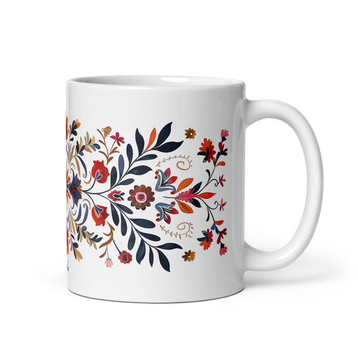 Brooks Exclusive Name Art Piece Home Office Work Coffee Mug Mexican Spanish Pride Gift Cup One-Of-A-Kind Calligraphy White Glossy Mug | B7 Mexicada 11 oz