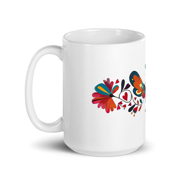 Bryson Exclusive Name Art Piece Home Office Work Coffee Mug Mexican Spanish Pride Gift Cup One-Of-A-Kind Calligraphy White Glossy Mug | B3 Mexicada