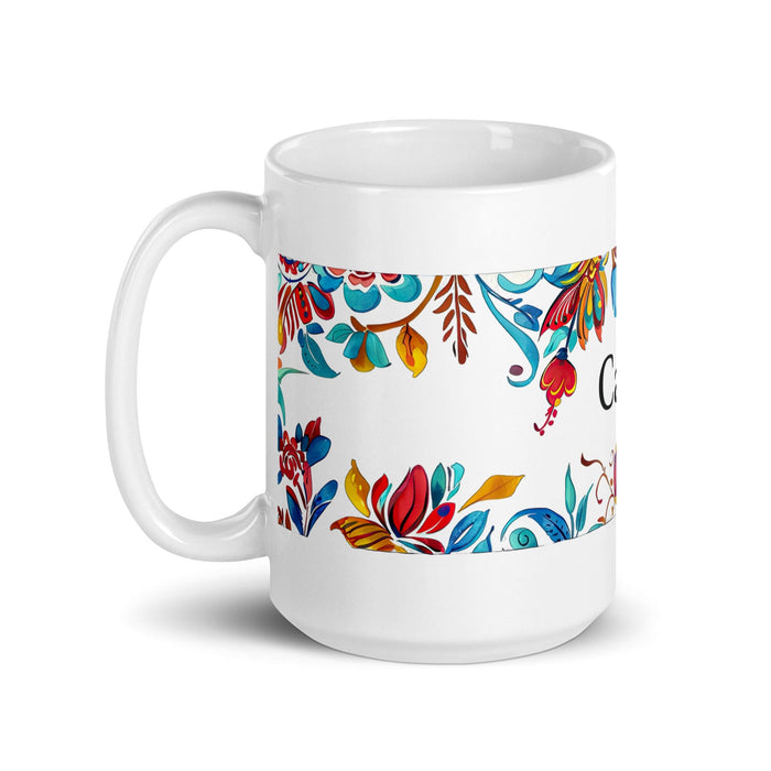 Cade Exclusive Name Art Piece Home Office Work Coffee Mug Mexican Spanish Pride Gift Cup One-Of-A-Kind Calligraphy White Glossy Mug | C10 Mexicada