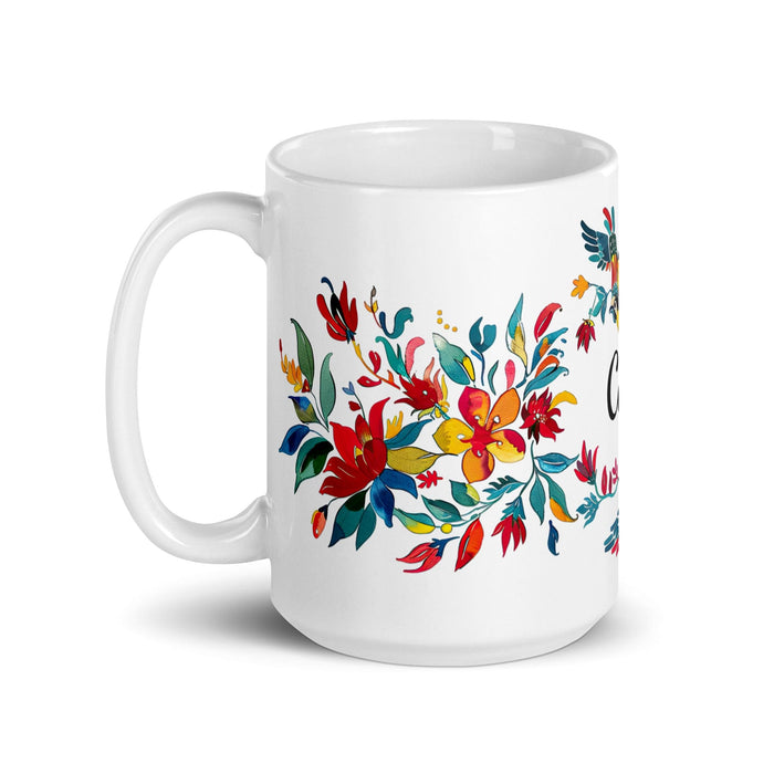 Cade Exclusive Name Art Piece Home Office Work Coffee Mug Mexican Spanish Pride Gift Cup One-Of-A-Kind Calligraphy White Glossy Mug | C12 Mexicada