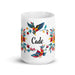 Cade Exclusive Name Art Piece Home Office Work Coffee Mug Mexican Spanish Pride Gift Cup One-Of-A-Kind Calligraphy White Glossy Mug | C12 Mexicada