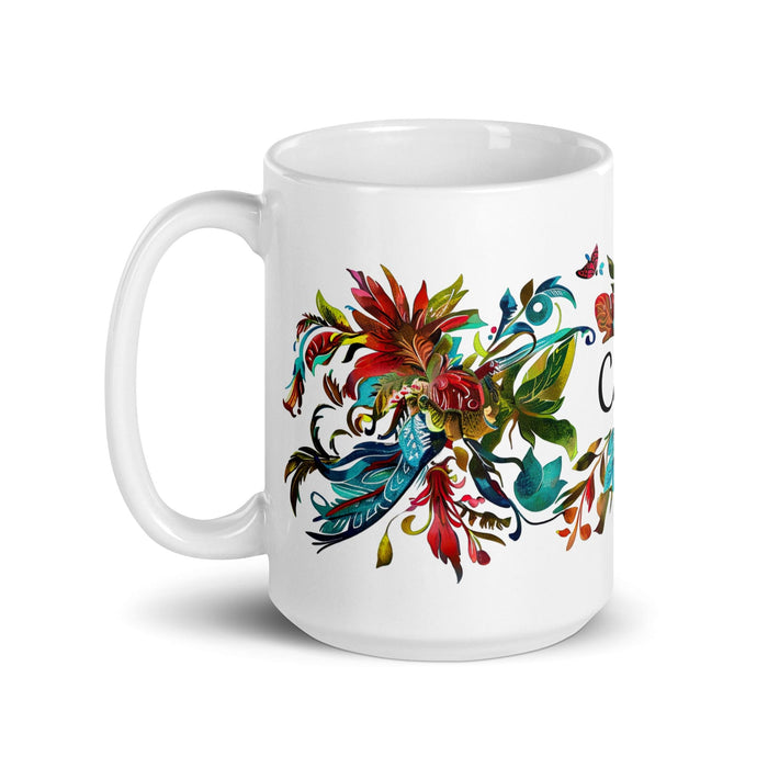 Cade Exclusive Name Art Piece Home Office Work Coffee Mug Mexican Spanish Pride Gift Cup One-Of-A-Kind Calligraphy White Glossy Mug | C13 Mexicada