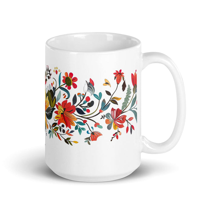 Cade Exclusive Name Art Piece Home Office Work Coffee Mug Mexican Spanish Pride Gift Cup One-Of-A-Kind Calligraphy White Glossy Mug | C14 Mexicada 15 oz