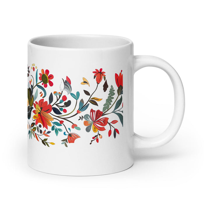 Cade Exclusive Name Art Piece Home Office Work Coffee Mug Mexican Spanish Pride Gift Cup One-Of-A-Kind Calligraphy White Glossy Mug | C14 Mexicada 20 oz