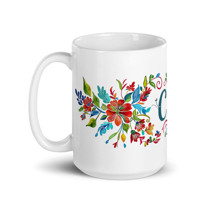 Cade Exclusive Name Art Piece Home Office Work Coffee Mug Mexican Spanish Pride Gift Cup One-Of-A-Kind Calligraphy White Glossy Mug | C15 Mexicada