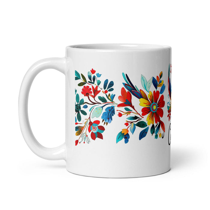 Cade Exclusive Name Art Piece Home Office Work Coffee Mug Mexican Spanish Pride Gift Cup One-Of-A-Kind Calligraphy White Glossy Mug | C16 Mexicada