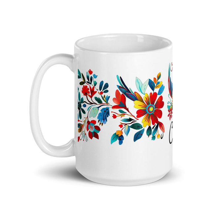 Cade Exclusive Name Art Piece Home Office Work Coffee Mug Mexican Spanish Pride Gift Cup One-Of-A-Kind Calligraphy White Glossy Mug | C16 Mexicada