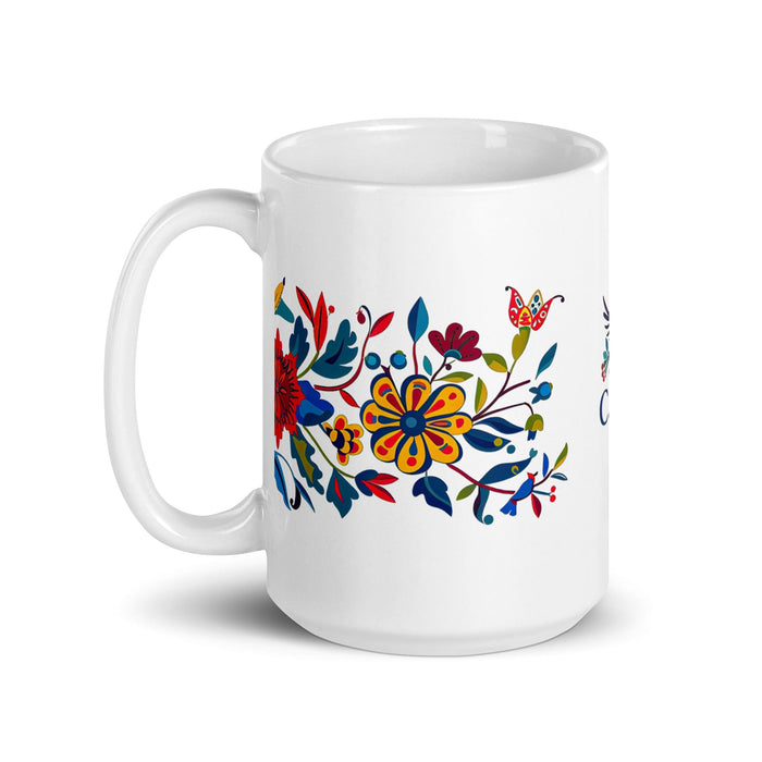 Cade Exclusive Name Art Piece Home Office Work Coffee Mug Mexican Spanish Pride Gift Cup One-Of-A-Kind Calligraphy White Glossy Mug | C17 Mexicada