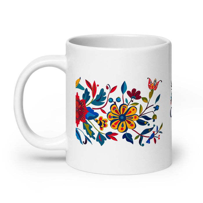 Cade Exclusive Name Art Piece Home Office Work Coffee Mug Mexican Spanish Pride Gift Cup One-Of-A-Kind Calligraphy White Glossy Mug | C17 Mexicada