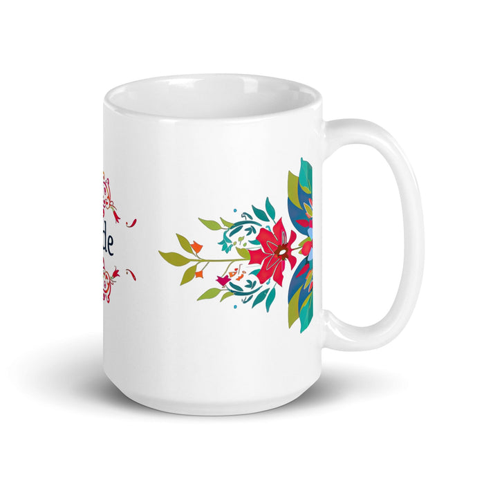 Cade Exclusive Name Art Piece Home Office Work Coffee Mug Mexican Spanish Pride Gift Cup One-Of-A-Kind Calligraphy White Glossy Mug | C2 Mexicada 15 oz