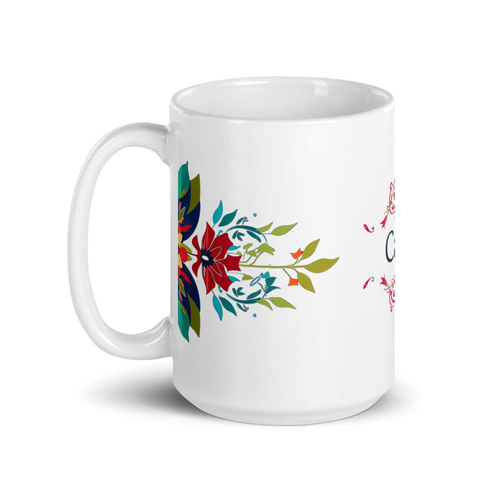 Cade Exclusive Name Art Piece Home Office Work Coffee Mug Mexican Spanish Pride Gift Cup One-Of-A-Kind Calligraphy White Glossy Mug | C2 Mexicada