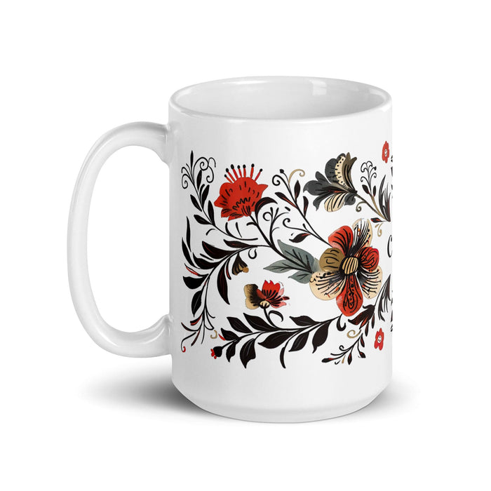 Cade Exclusive Name Art Piece Home Office Work Coffee Mug Mexican Spanish Pride Gift Cup One-Of-A-Kind Calligraphy White Glossy Mug | C20 Mexicada