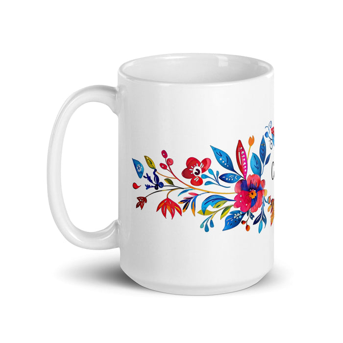 Cade Exclusive Name Art Piece Home Office Work Coffee Mug Mexican Spanish Pride Gift Cup One-Of-A-Kind Calligraphy White Glossy Mug | C22 Mexicada