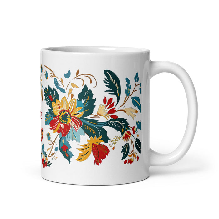 Cade Exclusive Name Art Piece Home Office Work Coffee Mug Mexican Spanish Pride Gift Cup One-Of-A-Kind Calligraphy White Glossy Mug | C23 Mexicada 11 oz