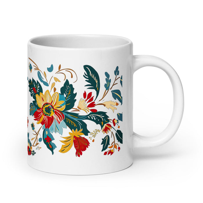 Cade Exclusive Name Art Piece Home Office Work Coffee Mug Mexican Spanish Pride Gift Cup One-Of-A-Kind Calligraphy White Glossy Mug | C23 Mexicada 20 oz