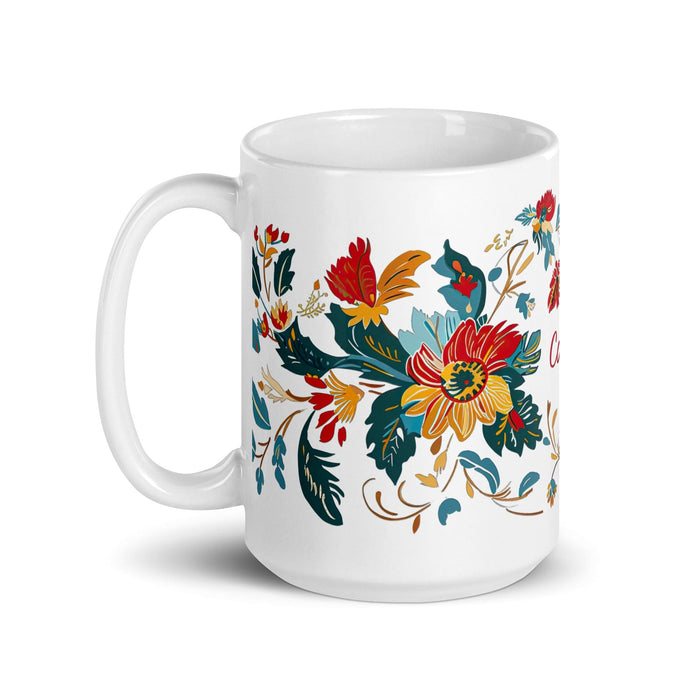 Cade Exclusive Name Art Piece Home Office Work Coffee Mug Mexican Spanish Pride Gift Cup One-Of-A-Kind Calligraphy White Glossy Mug | C23 Mexicada