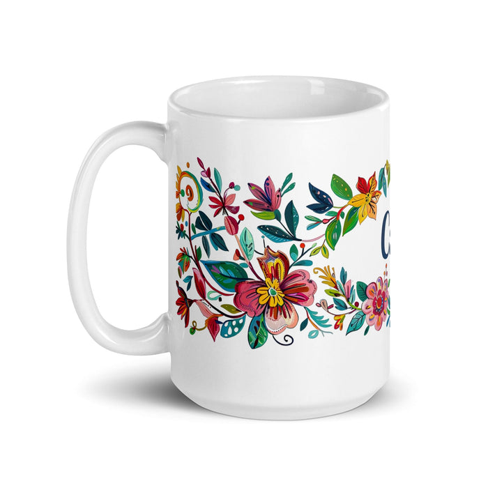 Cade Exclusive Name Art Piece Home Office Work Coffee Mug Mexican Spanish Pride Gift Cup One-Of-A-Kind Calligraphy White Glossy Mug | C26 Mexicada