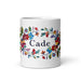 Cade Exclusive Name Art Piece Home Office Work Coffee Mug Mexican Spanish Pride Gift Cup One-Of-A-Kind Calligraphy White Glossy Mug | C27 Mexicada