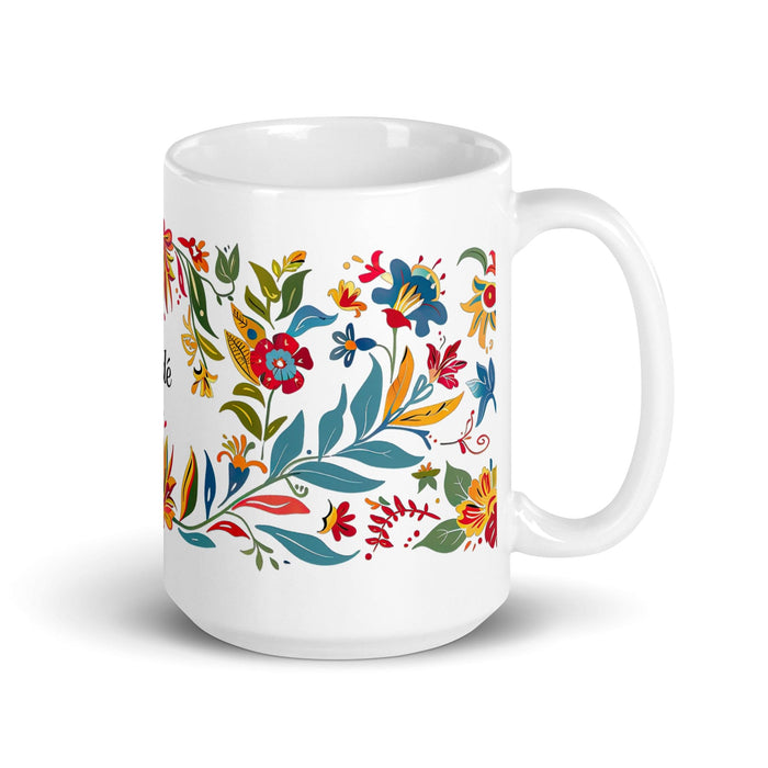 Cade Exclusive Name Art Piece Home Office Work Coffee Mug Mexican Spanish Pride Gift Cup One-Of-A-Kind Calligraphy White Glossy Mug | C28 Mexicada 15 oz