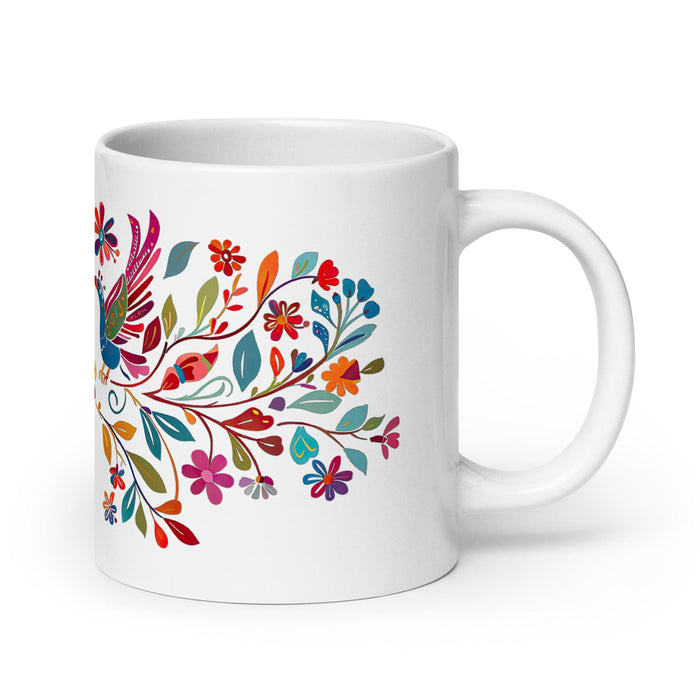 Cade Exclusive Name Art Piece Home Office Work Coffee Mug Mexican Spanish Pride Gift Cup One-Of-A-Kind Calligraphy White Glossy Mug | C29 Mexicada 20 oz