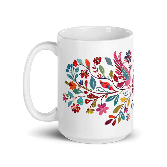 Cade Exclusive Name Art Piece Home Office Work Coffee Mug Mexican Spanish Pride Gift Cup One-Of-A-Kind Calligraphy White Glossy Mug | C29 Mexicada