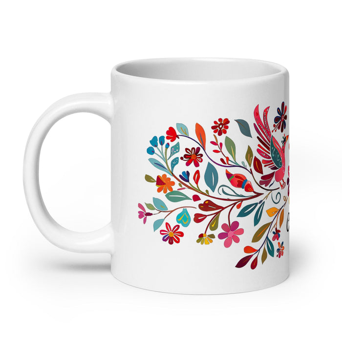 Cade Exclusive Name Art Piece Home Office Work Coffee Mug Mexican Spanish Pride Gift Cup One-Of-A-Kind Calligraphy White Glossy Mug | C29 Mexicada