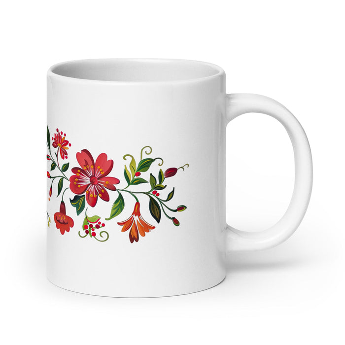 Cade Exclusive Name Art Piece Home Office Work Coffee Mug Mexican Spanish Pride Gift Cup One-Of-A-Kind Calligraphy White Glossy Mug | C30 Mexicada 20 oz