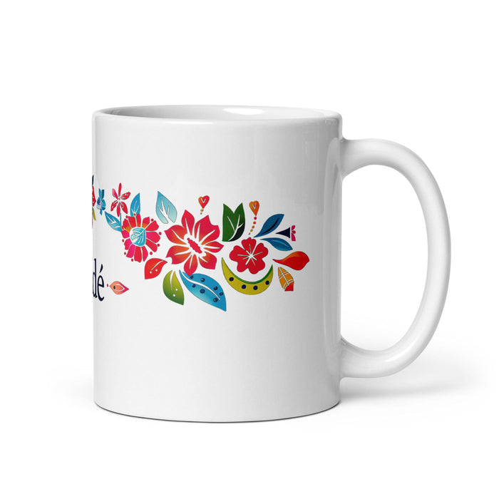 Cade Exclusive Name Art Piece Home Office Work Coffee Mug Mexican Spanish Pride Gift Cup One-Of-A-Kind Calligraphy White Glossy Mug | C36 Mexicada 11 oz