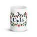 Cade Exclusive Name Art Piece Home Office Work Coffee Mug Mexican Spanish Pride Gift Cup One-Of-A-Kind Calligraphy White Glossy Mug | C37 Mexicada