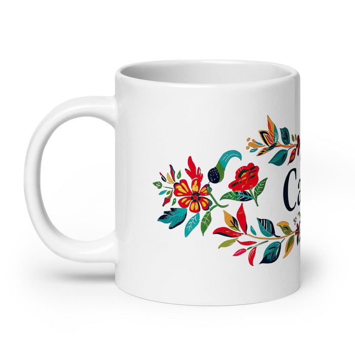 Cade Exclusive Name Art Piece Home Office Work Coffee Mug Mexican Spanish Pride Gift Cup One-Of-A-Kind Calligraphy White Glossy Mug | C37 Mexicada