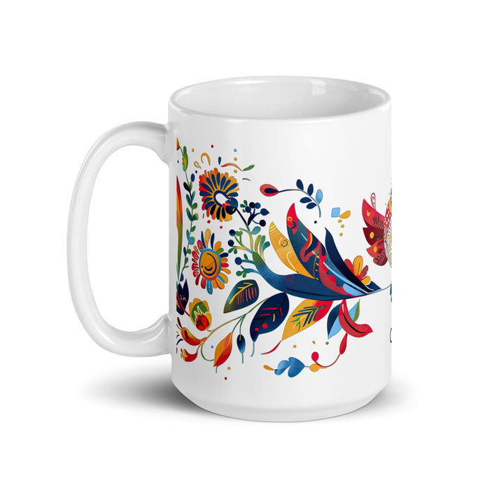 Cade Exclusive Name Art Piece Home Office Work Coffee Mug Mexican Spanish Pride Gift Cup One-Of-A-Kind Calligraphy White Glossy Mug | C39 Mexicada