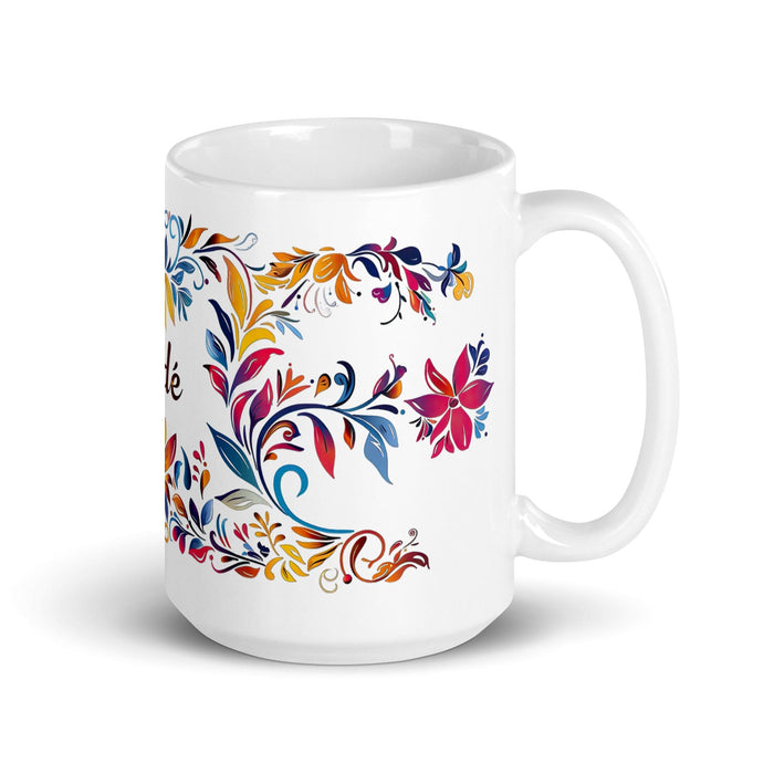 Cade Exclusive Name Art Piece Home Office Work Coffee Mug Mexican Spanish Pride Gift Cup One-Of-A-Kind Calligraphy White Glossy Mug | C4 Mexicada 15 oz