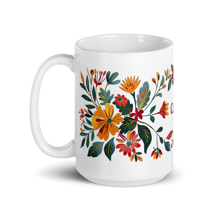 Cade Exclusive Name Art Piece Home Office Work Coffee Mug Mexican Spanish Pride Gift Cup One-Of-A-Kind Calligraphy White Glossy Mug | C40 Mexicada