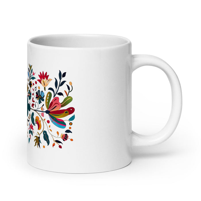 Cade Exclusive Name Art Piece Home Office Work Coffee Mug Mexican Spanish Pride Gift Cup One-Of-A-Kind Calligraphy White Glossy Mug | C5 Mexicada 20 oz