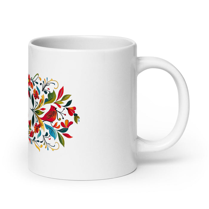 Cade Exclusive Name Art Piece Home Office Work Coffee Mug Mexican Spanish Pride Gift Cup One-Of-A-Kind Calligraphy White Glossy Mug | C6 Mexicada 20 oz