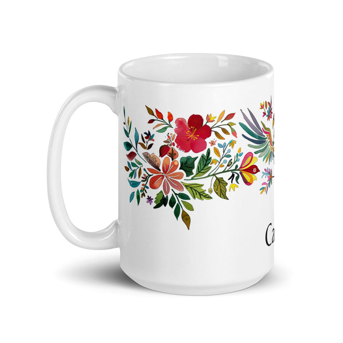 Cade Exclusive Name Art Piece Home Office Work Coffee Mug Mexican Spanish Pride Gift Cup One-Of-A-Kind Calligraphy White Glossy Mug | C7 Mexicada