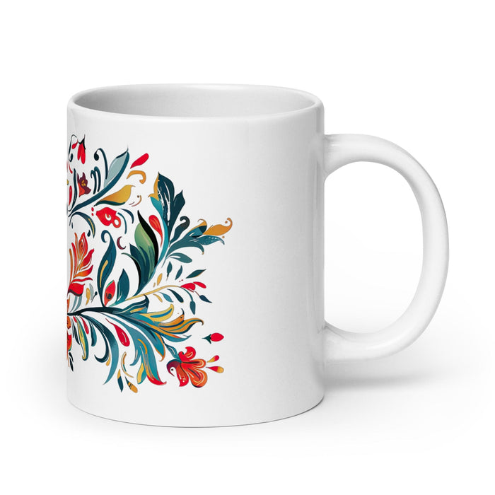 Cade Exclusive Name Art Piece Home Office Work Coffee Mug Mexican Spanish Pride Gift Cup One-Of-A-Kind Calligraphy White Glossy Mug | C8 Mexicada 20 oz