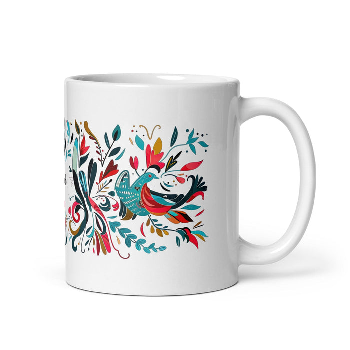 Caleb Exclusive Name Art Piece Home Office Work Coffee Mug Mexican Spanish Pride Gift Cup One-Of-A-Kind Calligraphy White Glossy Mug | C1 Mexicada 11 oz