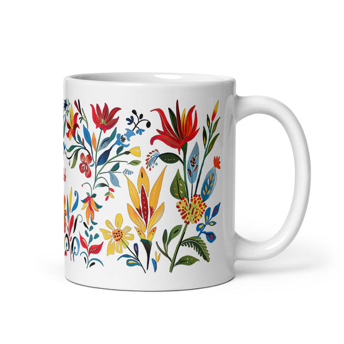 Caleb Exclusive Name Art Piece Home Office Work Coffee Mug Mexican Spanish Pride Gift Cup One-Of-A-Kind Calligraphy White Glossy Mug | C10 Mexicada 11 oz