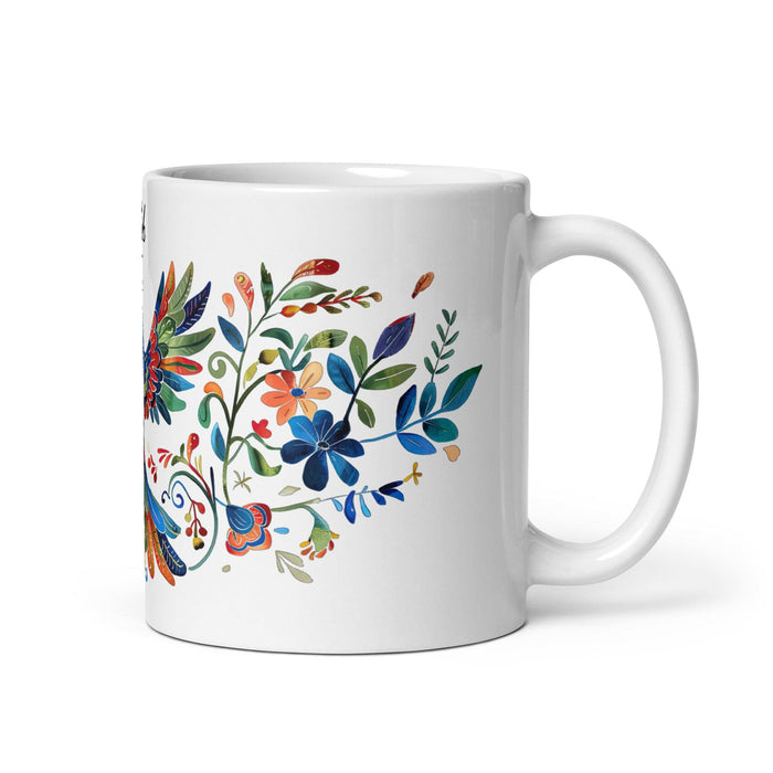 Caleb Exclusive Name Art Piece Home Office Work Coffee Mug Mexican Spanish Pride Gift Cup One-Of-A-Kind Calligraphy White Glossy Mug | C11 Mexicada 11 oz